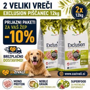 Exclusion monoprotein piščanec