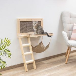 Stenski ležalnik za mačke